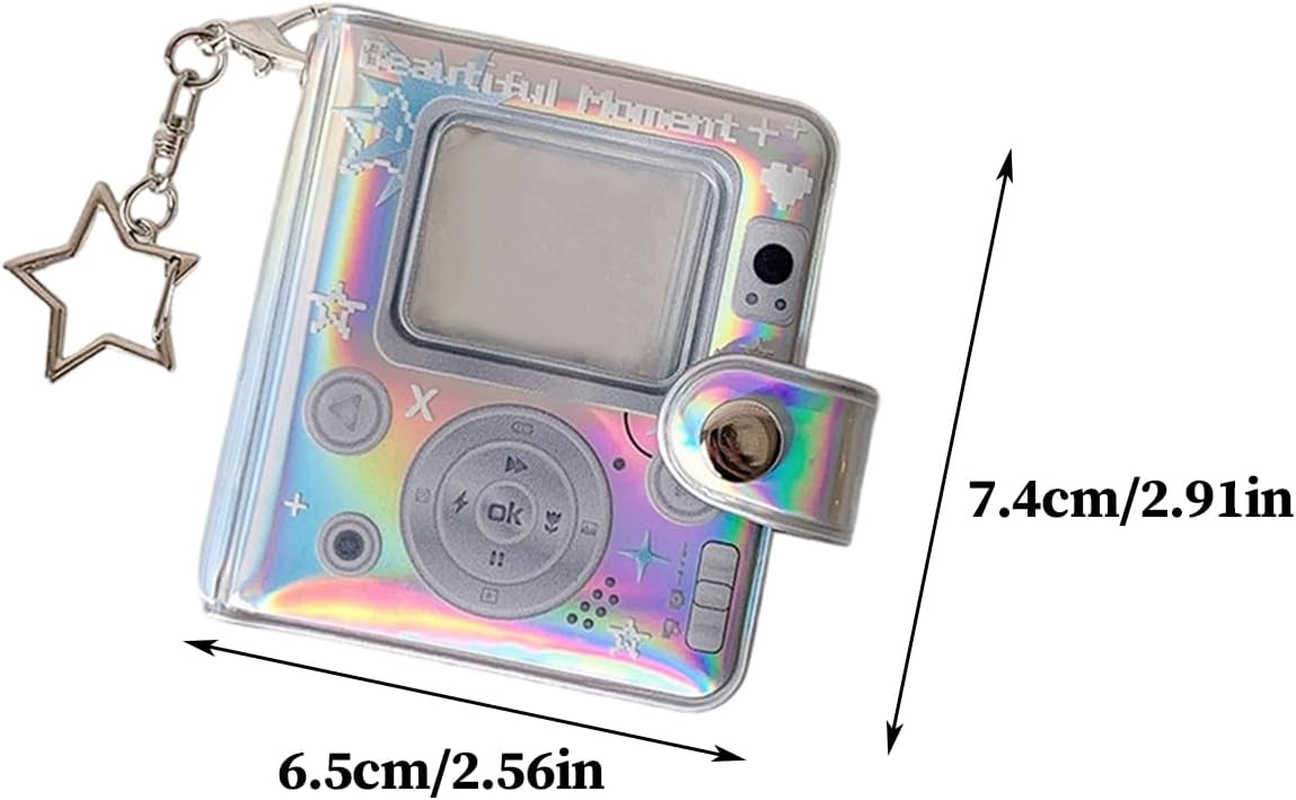 Photo Album Bag Charm - Cute Retro Double-Sided Small Portable Keychain - Kids Photo Album | for Family Kids Christmas Holiday Party Vacation Memorial Pregnancy Birth Growth Home image number 2