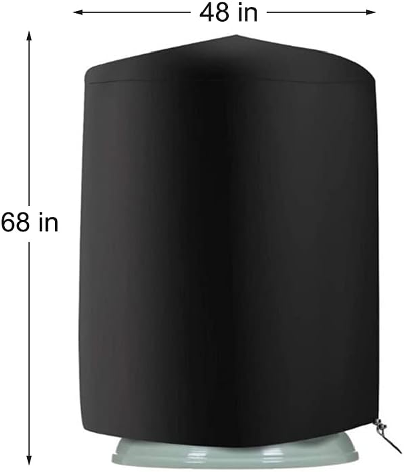 Outdoor Patio Fountain Cover 48" X 68" Waterproof Weather Resistant Protective Cover for Winter Outdoor Garden Fountain Statute Heavy Duty Fountain Cover with Adjustable Locking Drawstring