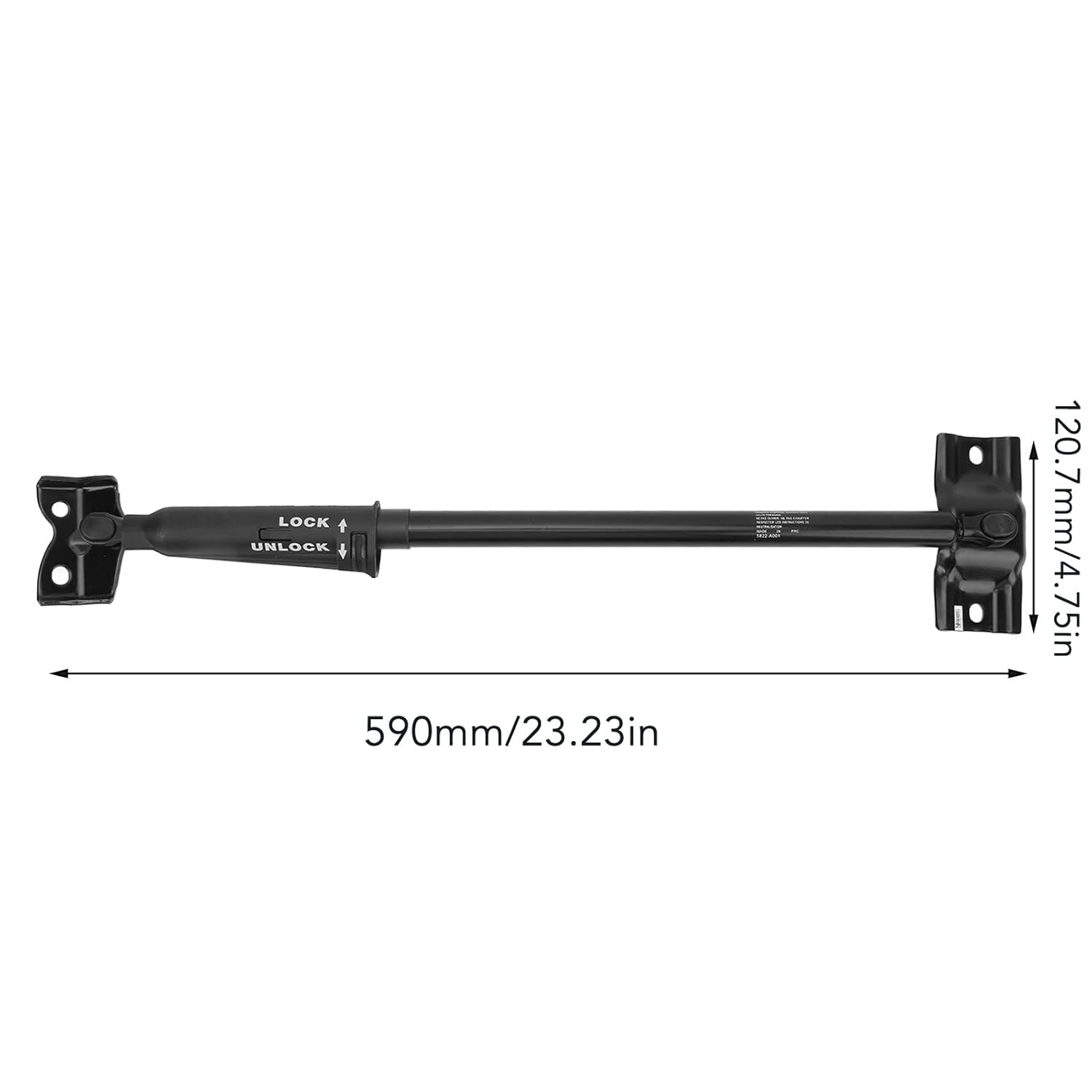 Gernie Rear Liftgate Hatch Tailgate Struts Lift Supports, 5822A001, Black, Mitsubishi Pajero 2006-2016 Tailgate Lift Support Strut image number 6