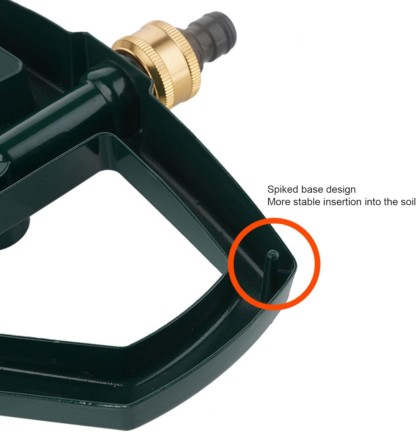 Garden Sprinkler, 360 Degree Rotating Lawn Sprinkler Large Area Coverage, Automatic Garden Water Sprinklers Lawn Irrigation System with Metal Base, Garden Hose Sprinkler for Yard