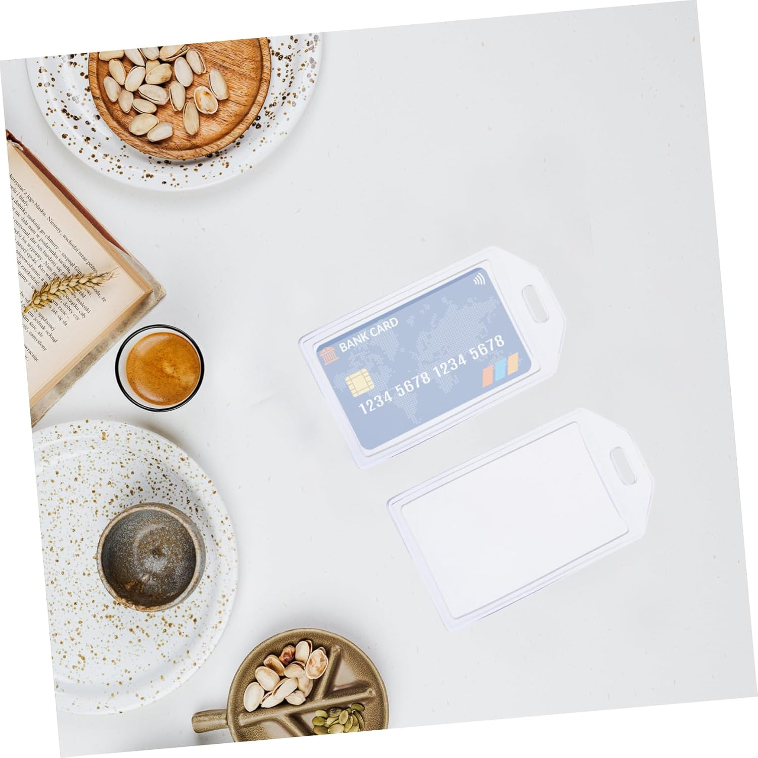 GETAJGHSD 10 Pcs Clear PVC Id Card Sleeves Luggage Tag Holders for Travel Suitcases Badge Holders Transparent Bag Identification Tags for Outdoor Use image number 6