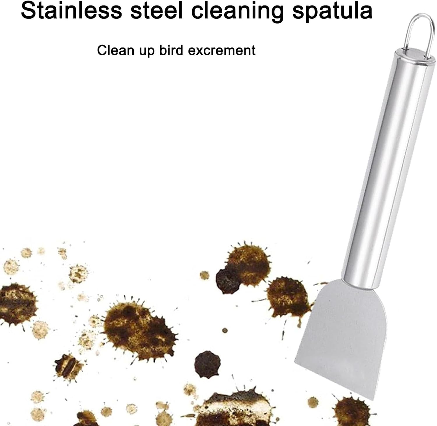 5-Pack Stainless Steel Bird Cage Cleaners &ndash; Poop Scooper for Parakeets, Small Animals &ndash; Easy Cage Cleaning Accessories image number 1