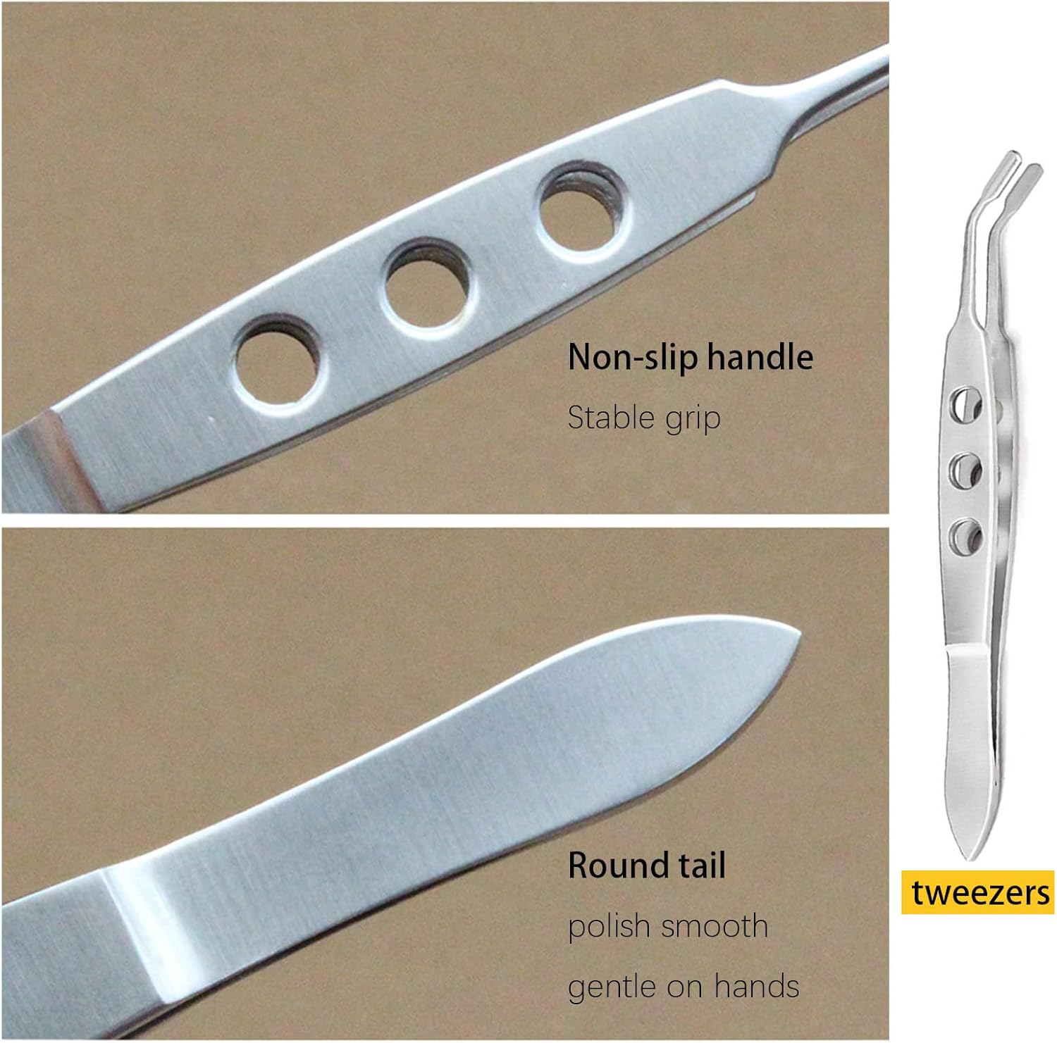 Yxvyxymyxxg Stainless Steel Eye Care Tweezers - Easy-To-Use Meibomian Gland Expressor & Eyelid Massage Tool for Men & Women image number 4