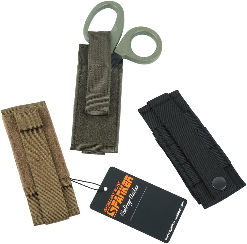 EXCELLENT ELITE SPANKER Tactics Scissors Tool EMT EMS Medical Shears Pouch Scissors Bag Hand Tools Pouchems Medical Shears Pouch(Ranger Green) - Black image number 5