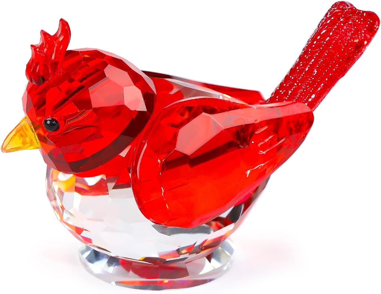 Ornalrist Crystal Green Clear Birds Figurine Handmade Collectible Animal Figurines Gifts for Him Dad Table Home Decoration Paperweight - Blue image number 5