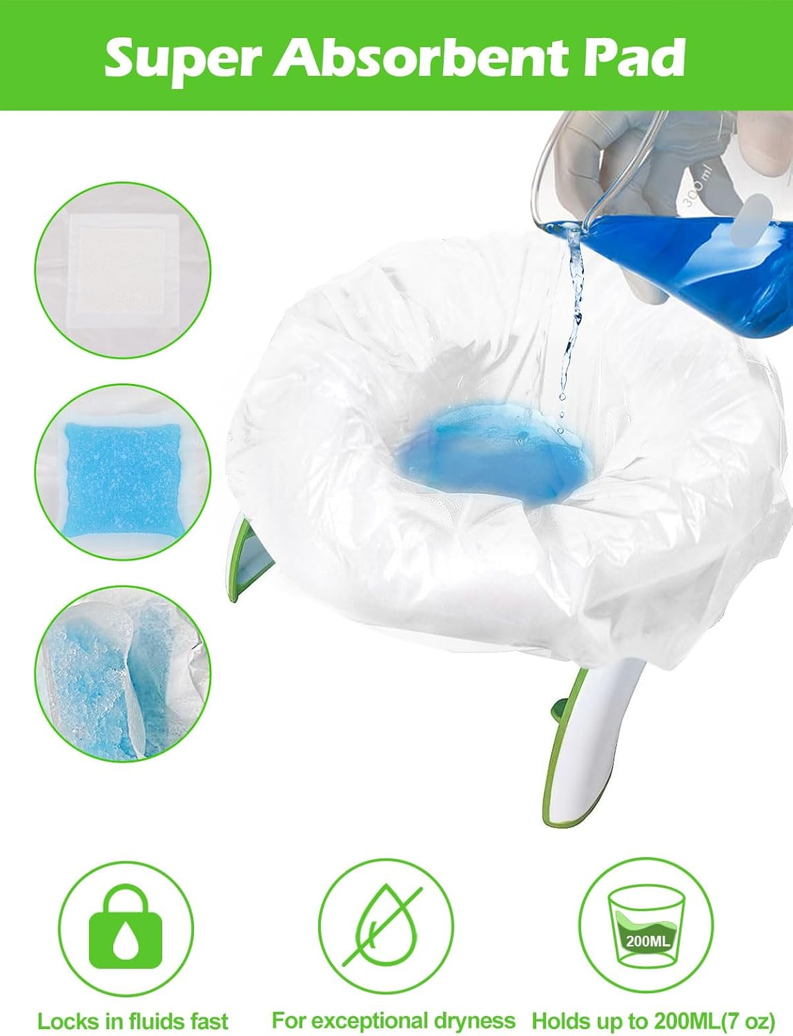 80 Disposable Potty Bags, Potty Liners Compatible with OXO Tot 2-In-1 Go Potty, Potty Refill Bags for Toddler Toilet, Universal Potty Training Bags Fit Most Potty Chairs, Seats, Portable Travel Toilet image number 1