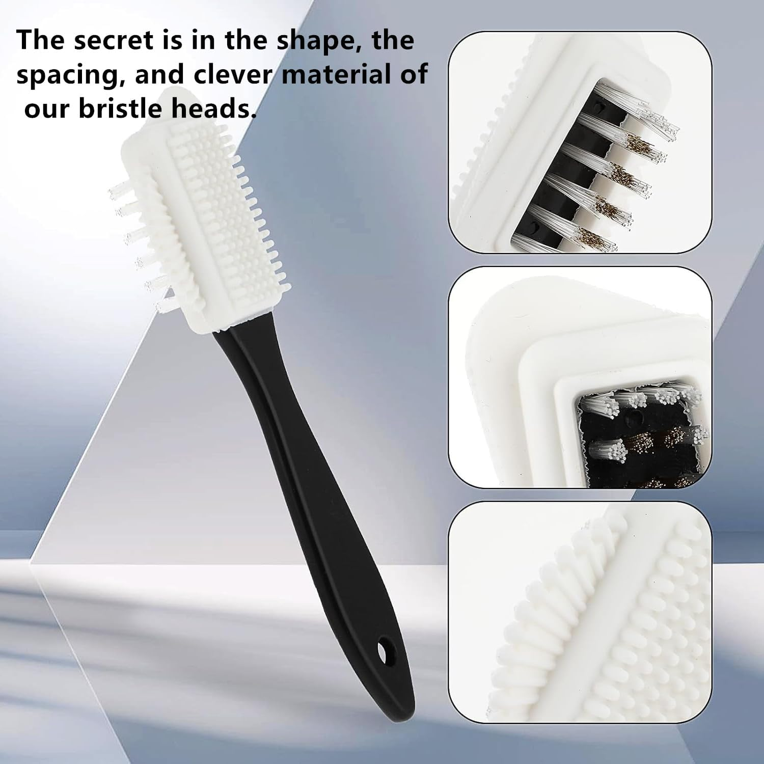 Suede Brush Kit, Quality Nubuck and Suede Multifunctional 4-Sided Cleaning Shoe Brush,Brass and Nylon Bristle，Snow Boots, Shearling Shoes image number 5