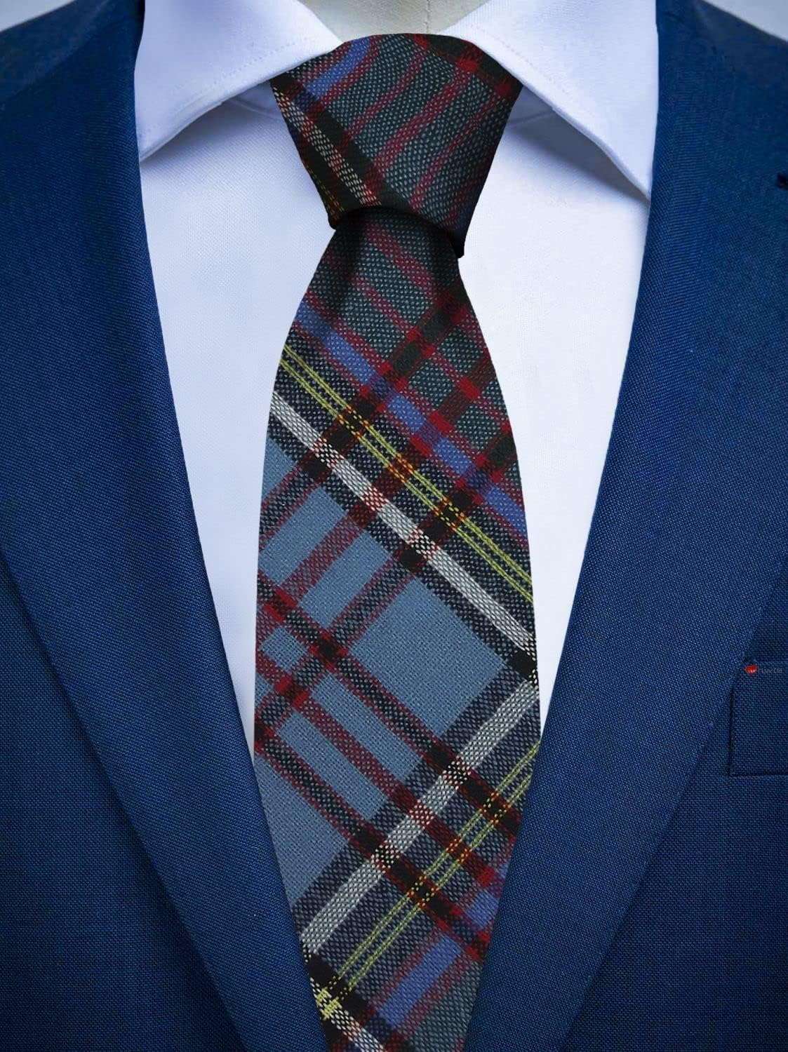 Mens All Wool Tie Woven and Made in Scotland in Anderson Modern Tartan