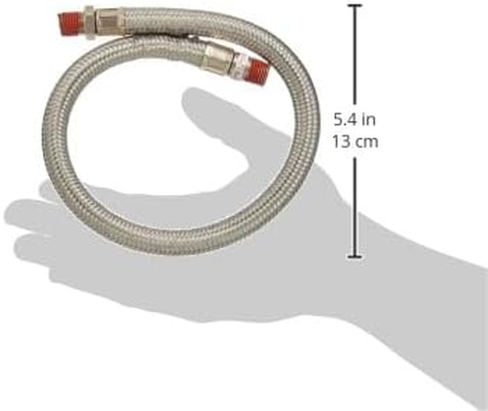 Viair 92804 18" Stainless Steel Braided Leader Hose without Check Valve