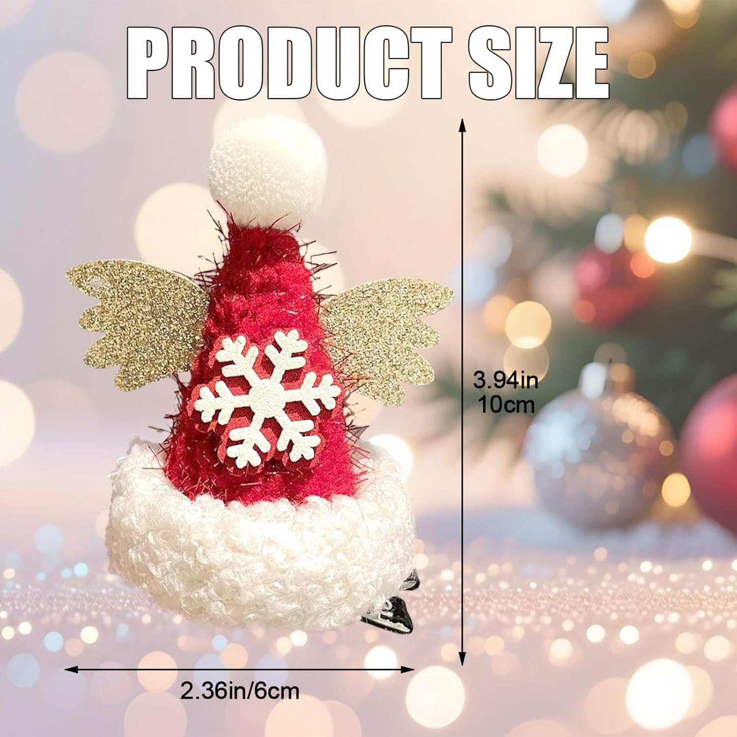 Christmas Girls Hair Accessories Set of 5 image number 2