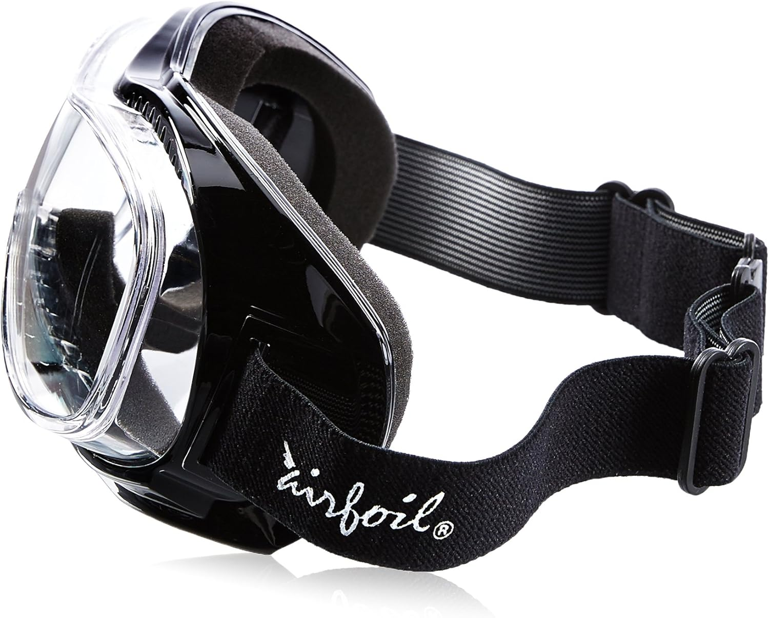 Pacific Coast Airfoil Padded 'Fit over Glasses' Riding Goggles (Black Frame/Clear Lens) image number 6