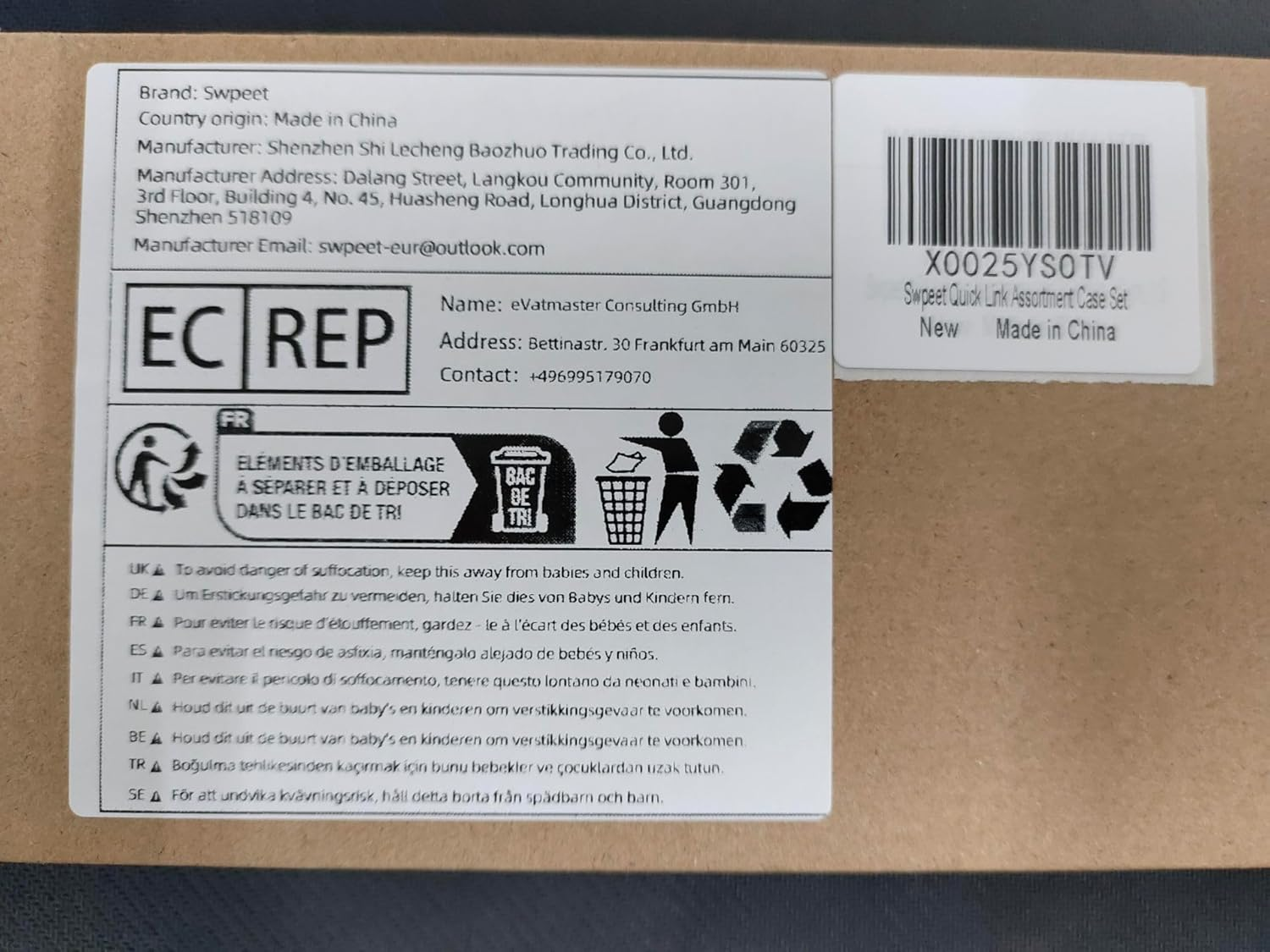 Swpeet 30Pcs M3.5 M4 M5 M6 M7 M8 Galvanized Safety Chain Quick Link and Galvanized Spring Snap Hook Assortment Kit, Heavy Duty Chain Connector Chain Coupler D Shape Locking image number 2