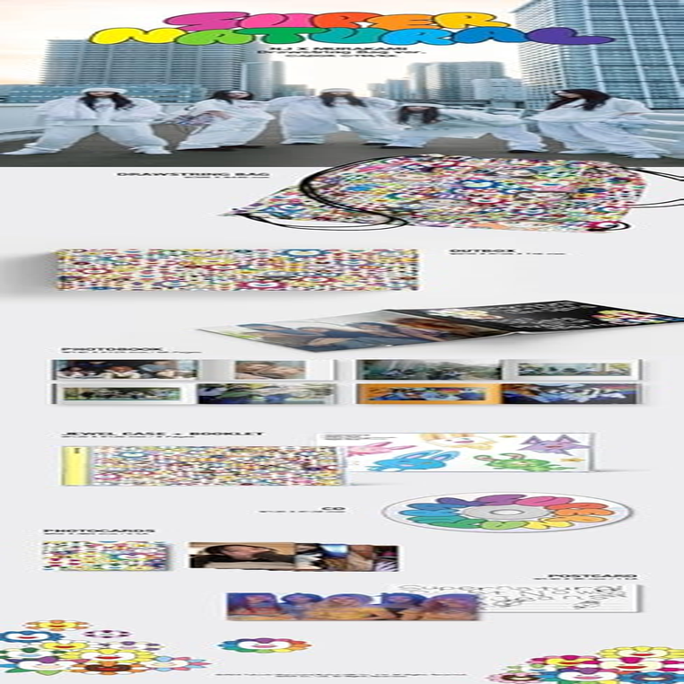 Newjeans 'Supernatural' NJ X MURAKAMI (Drawstring Bag Ver.) image number 1