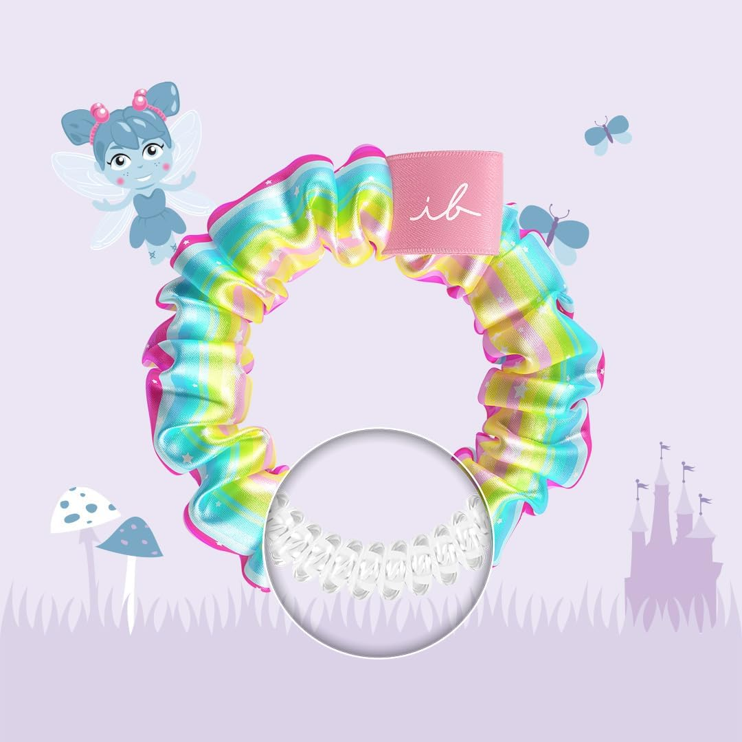 Invisibobble Kids Hair Bobbles for Girls, Blue and Pink Sprunchie Slim Kids X2 - Hair Bobbles for Babies That Do Not Hurt Hair for Girls - Scrunchies Hair against Pulling image number 2