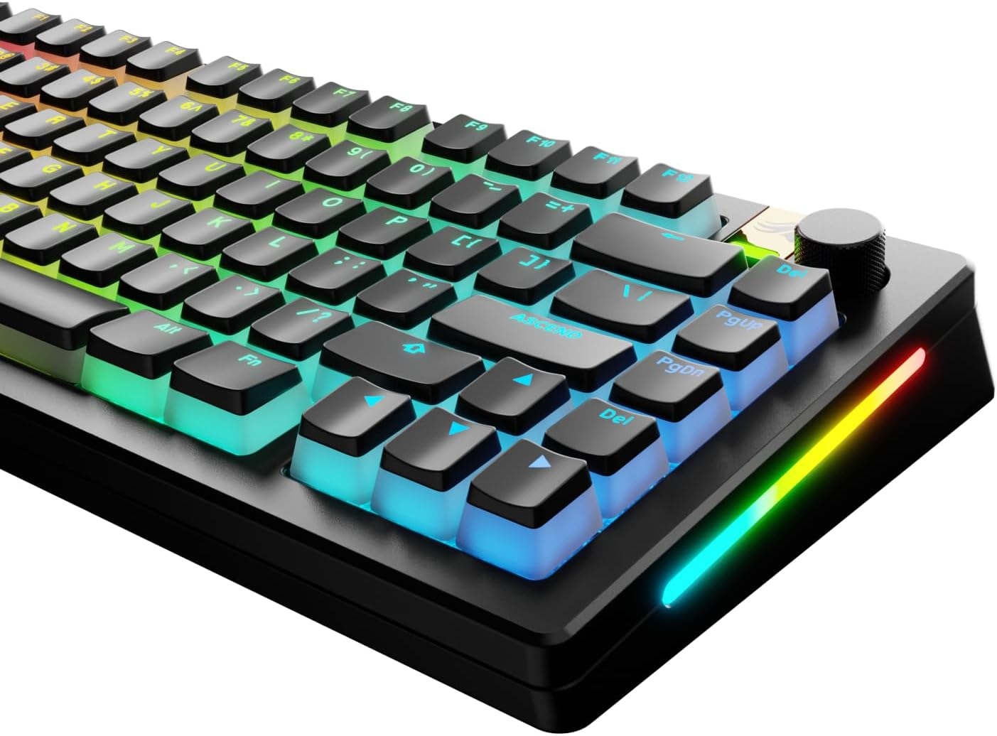 Glorious Gaming - GPBT Aura RGB Keycaps: Pudding Style Keycaps, Double Shot PBT, Translucent Design, Fits 100%, 75% 65% 60% Custom Mechanical Keyboards, Fits ANSI, ISO, Windows & Macos, English (US) image number 6