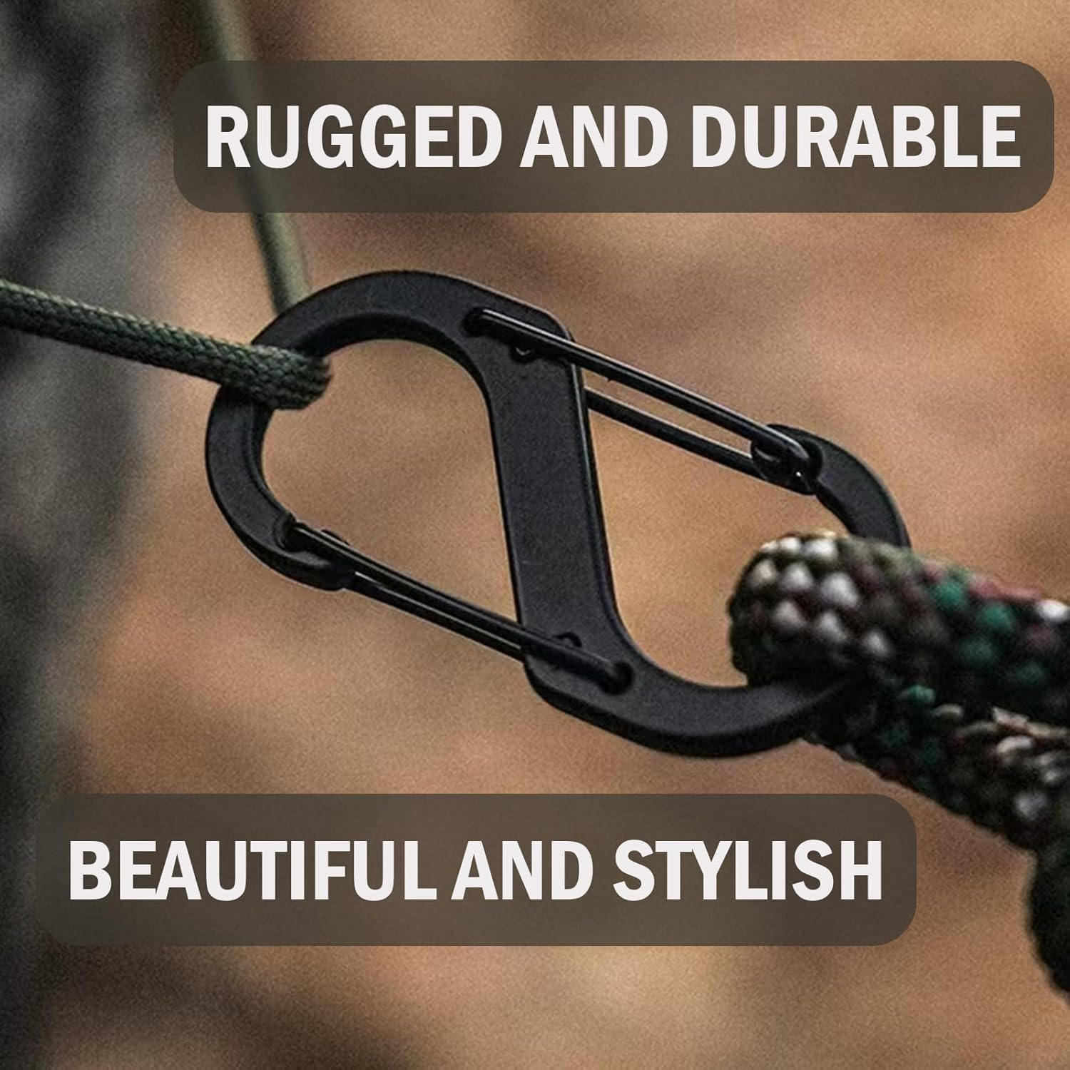 Anti-Theft Zipper Clips Set, 30Pcs Dual S Shaped Carabiner Clips for Luggage and Backpacks, 3 Sizes Pull Replacements, Black Lock Clip Theft Deterrent image number 3