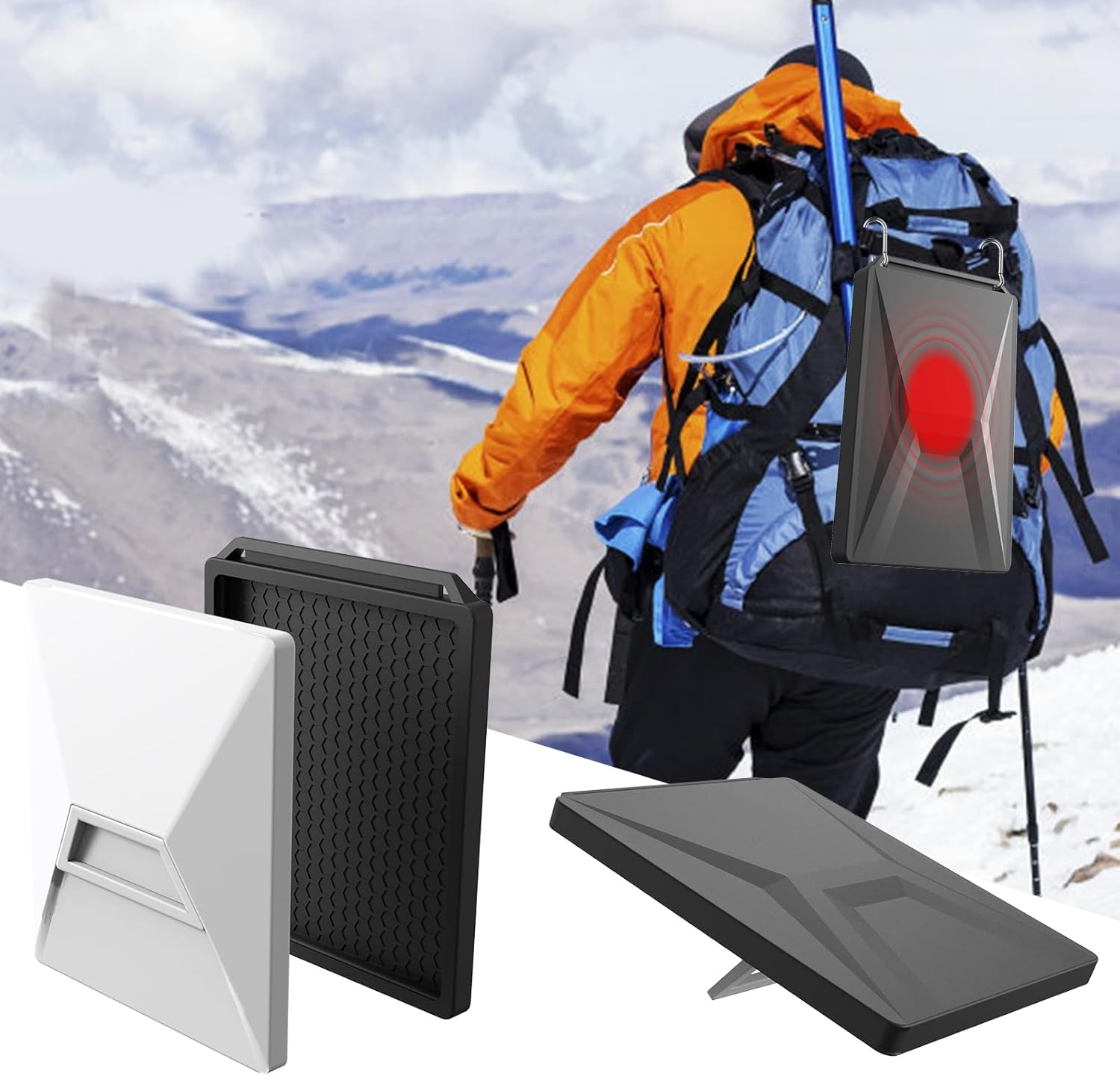 Daboot Starlink Mini Protector - Star Link Mini Case Silicone Cover for Mini Starlink Dishy Accessories Outdoor Travel Anti-Bump and Anti-Drop (White) image number 1