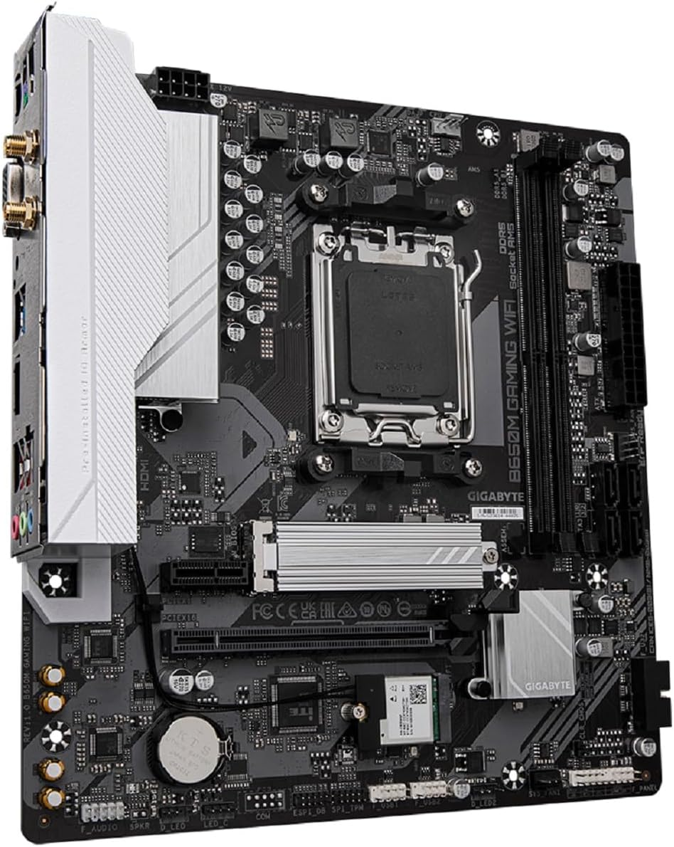 Gigabyte B650M Gaming Wifi Motherboard, B650 Chipset, AMD AM5, Matx, DDR5 image number 3
