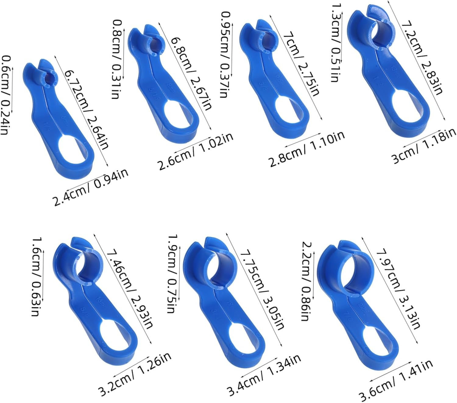 COOLHIYA 7Pcs Fuel Line Tool Disconnect Tool Set for Car Transmission Oil Cooler Line Fuel Quick Disconnect for Automotive image number 2