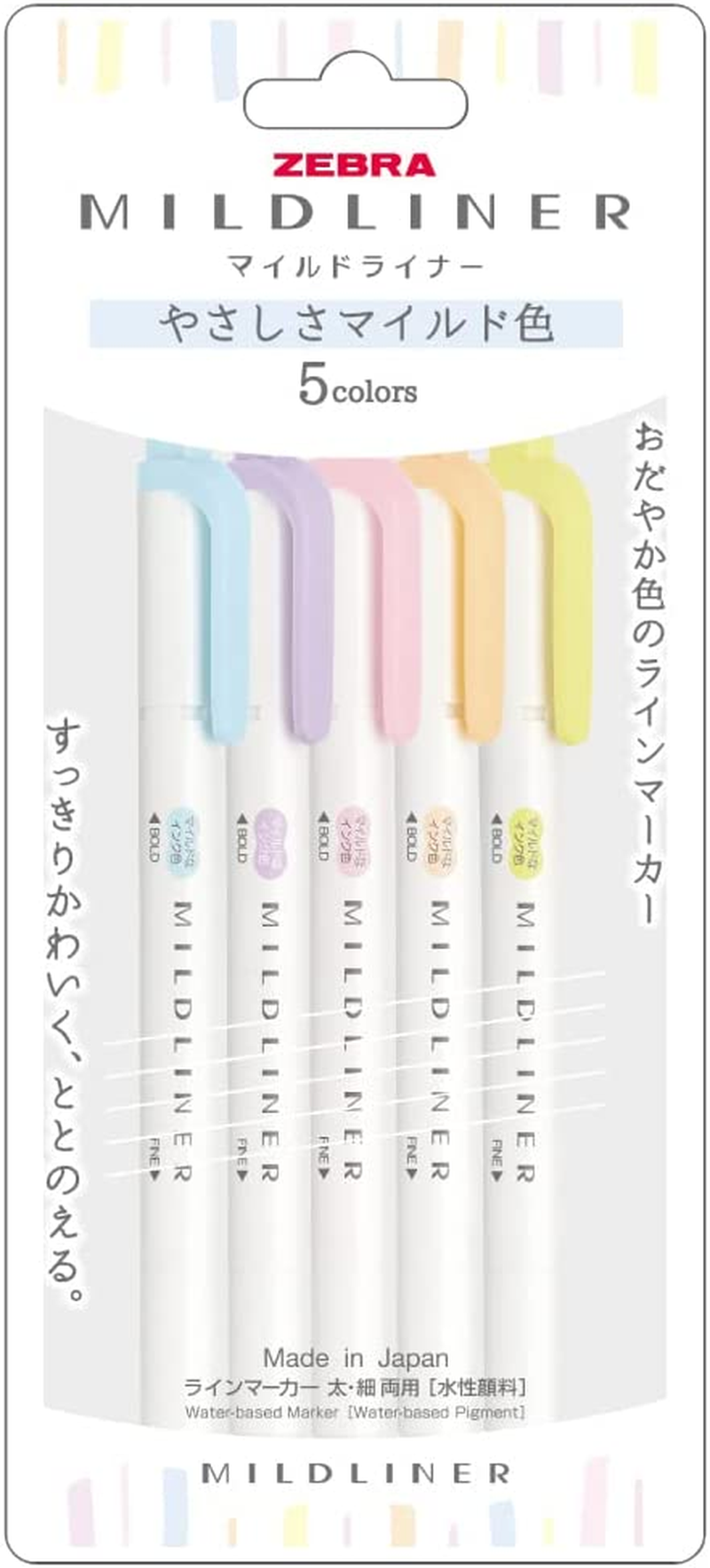 ZEBRA Mildliner Fluorescence Pen [Parallel Import Goods] (Softness Mild Colour) WKT7-5C-YC