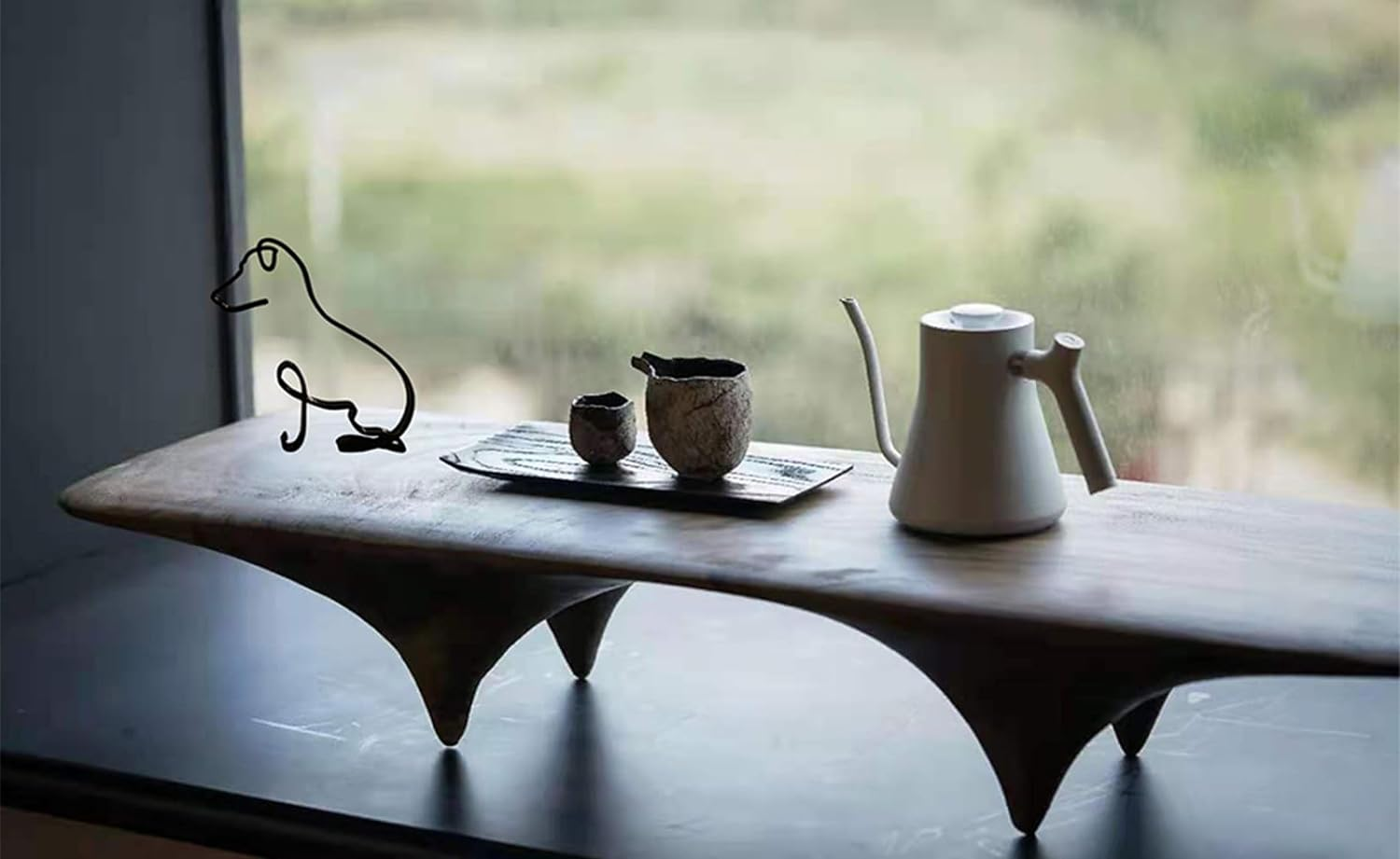 YRHSPORT Minimalist Art Sculpture, Personalized Metal Abstract Metal Line Minimalist Art Crafts Creative Line Drawing Ornaments for Wall, Living Room, Home Office Desk Decoration (Jack Russell) image number 4