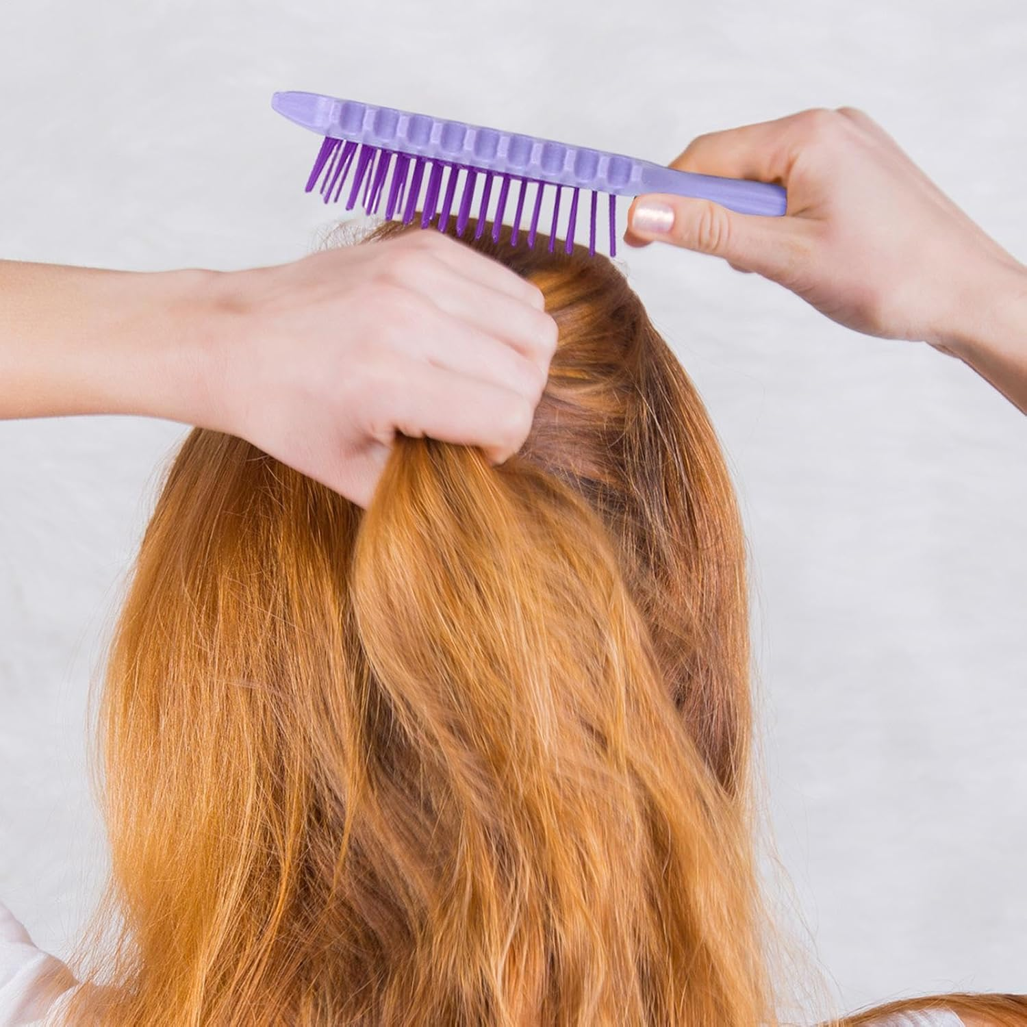 Defining Brush for Curly Hair,Ergonomic Hair Detangling Brush | Curly Hair Brush for Combing and Shaping Curls, Portable Curl Defining Brush image number 2