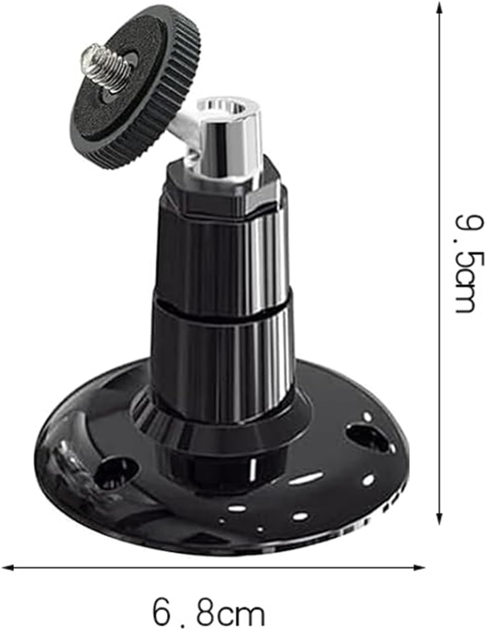 Lyfengdeam 2 Pack Wall Mount Compatible with Wyze Cam Pan V3 & Wyze Cam V4/V3 & Wyze Cam Outdoor/Indoor, 360 Degree Swivel Adjustable Bracket for Wyze Cam and Other Camera with Same Interface (Black)