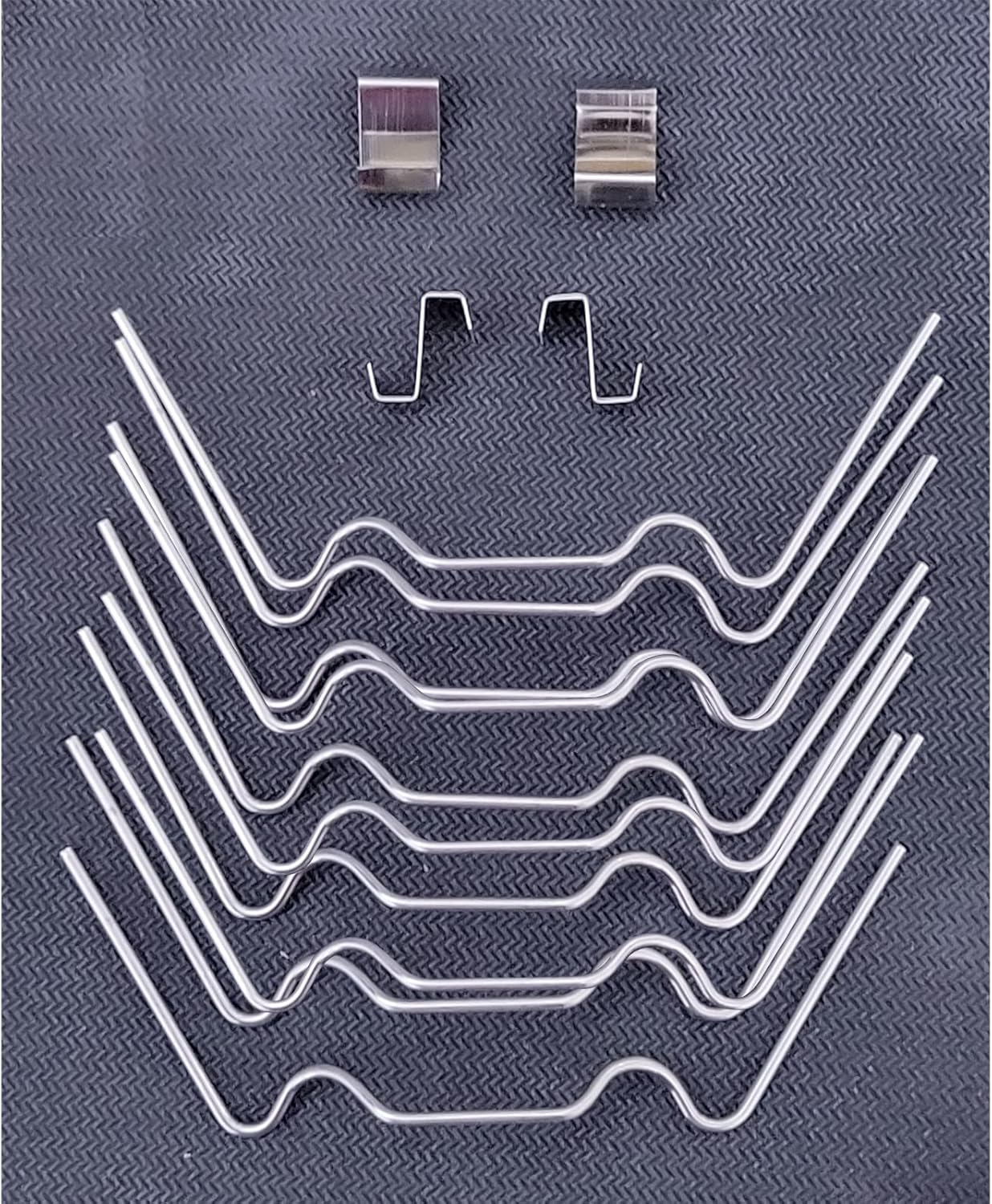 100X Thick Stainless Steel "W" Wire "Z" Fixing Elite Greenhouse Repair Glazing Clips (50X W Glazing Clip and 50X Z Fixing Clip) image number 1