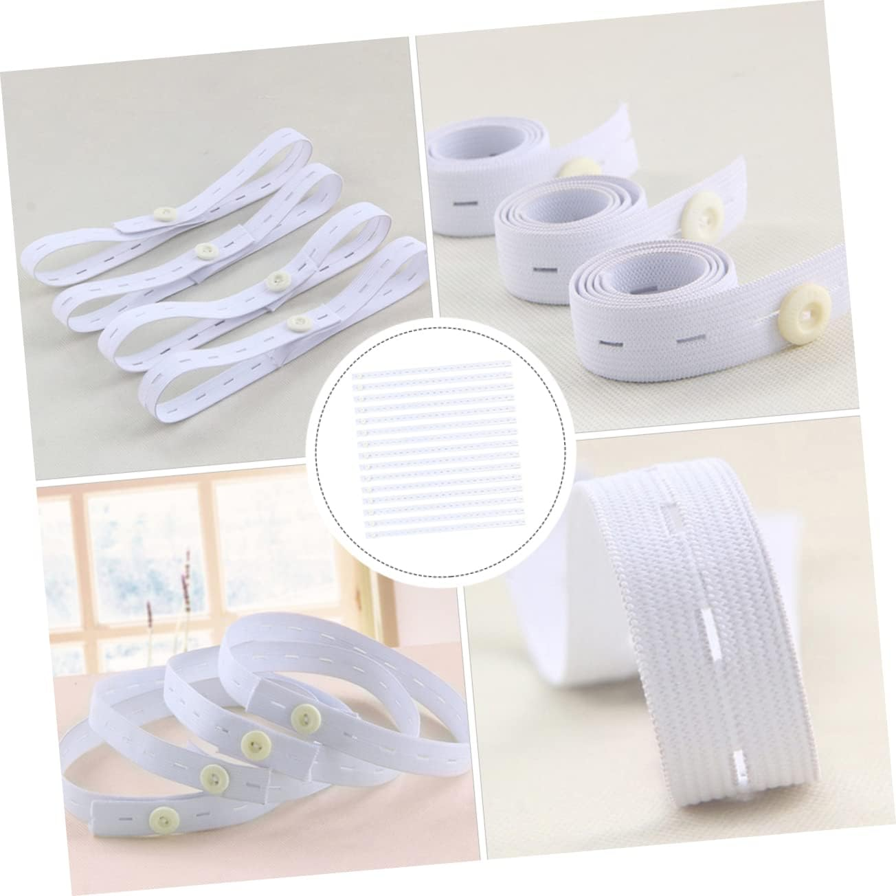 Abaodam 15Pcs Newborn Diaper Buckles Elastic Diaper Fastener Belt for Toddlers image number 4