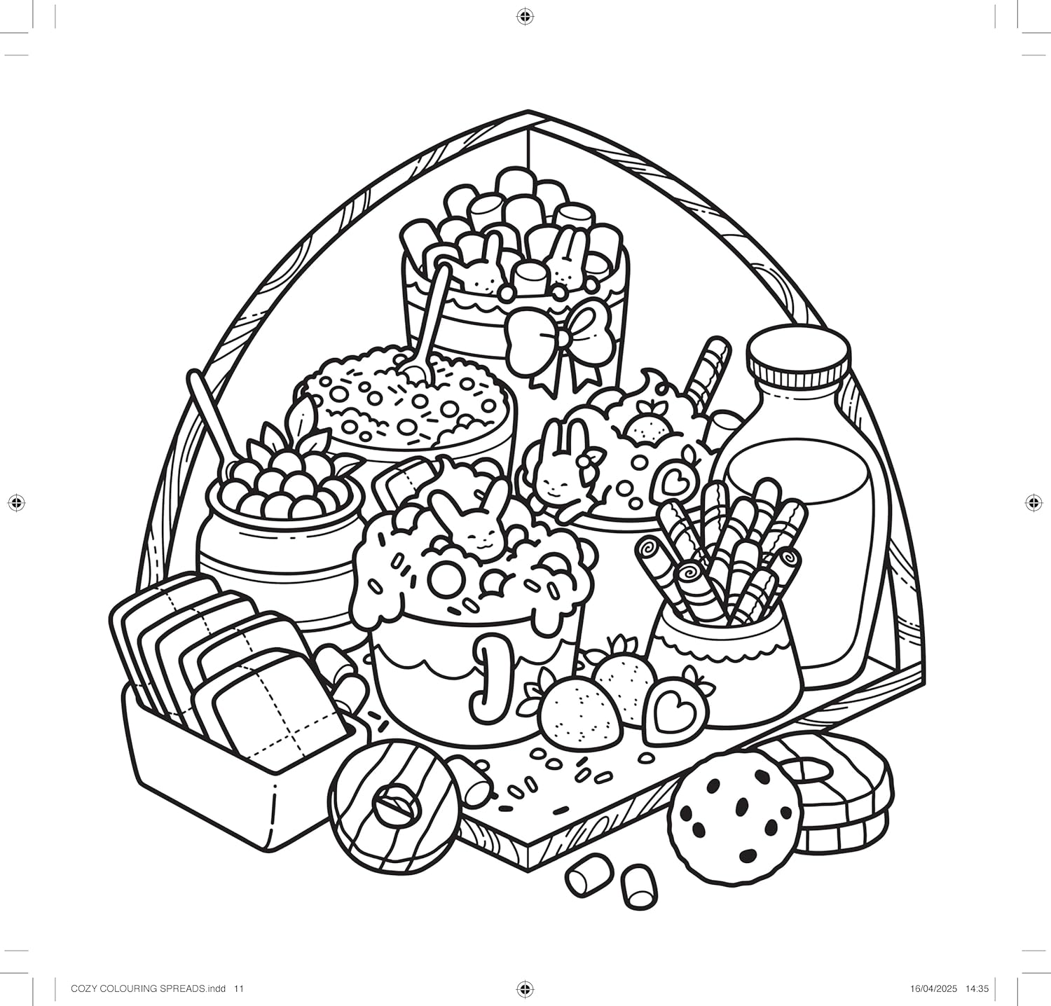 Cute & Cosy: Cuddly Days: a Simple, Snuggly Colouring Book image number 2