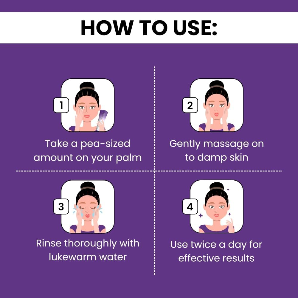 Acmed Pimple Care Face Wash for Acne Prone Skin (200Grams) : Pack of 01 image number 2