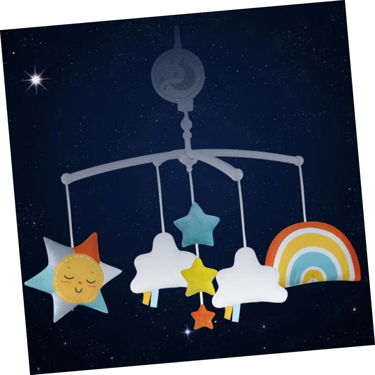 1 PC Bed Bell Decorative Plaything Cartoon Design for Newborns Durable Crib Accessory for Parent Communication No Batteries Required image number 1