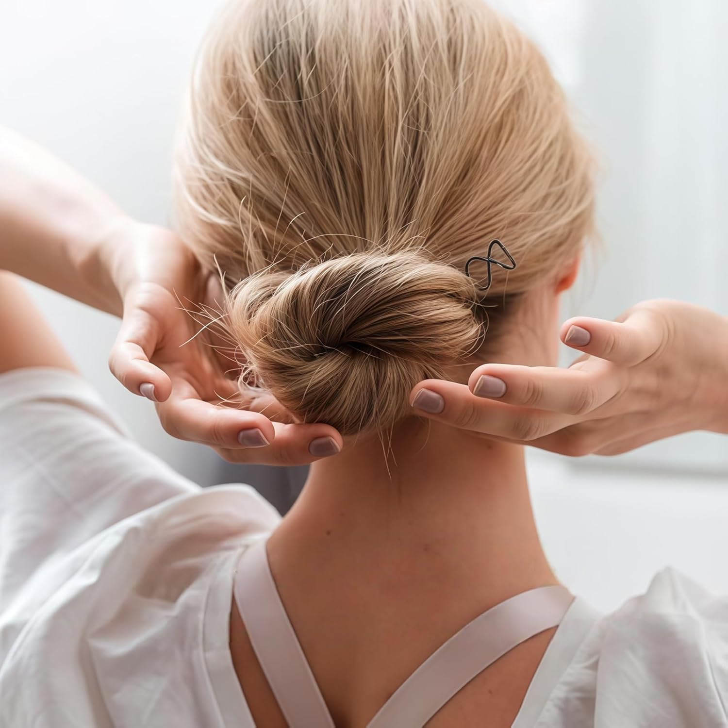 Auroriel French Spiral Hair Pins, 40 Pieces Spiral Hair Pins as Hair Clips for DIY Hair Styling, Hair Accessories, Suitable for Fine, Thick and Long Hair (Black & Brown) image number 4