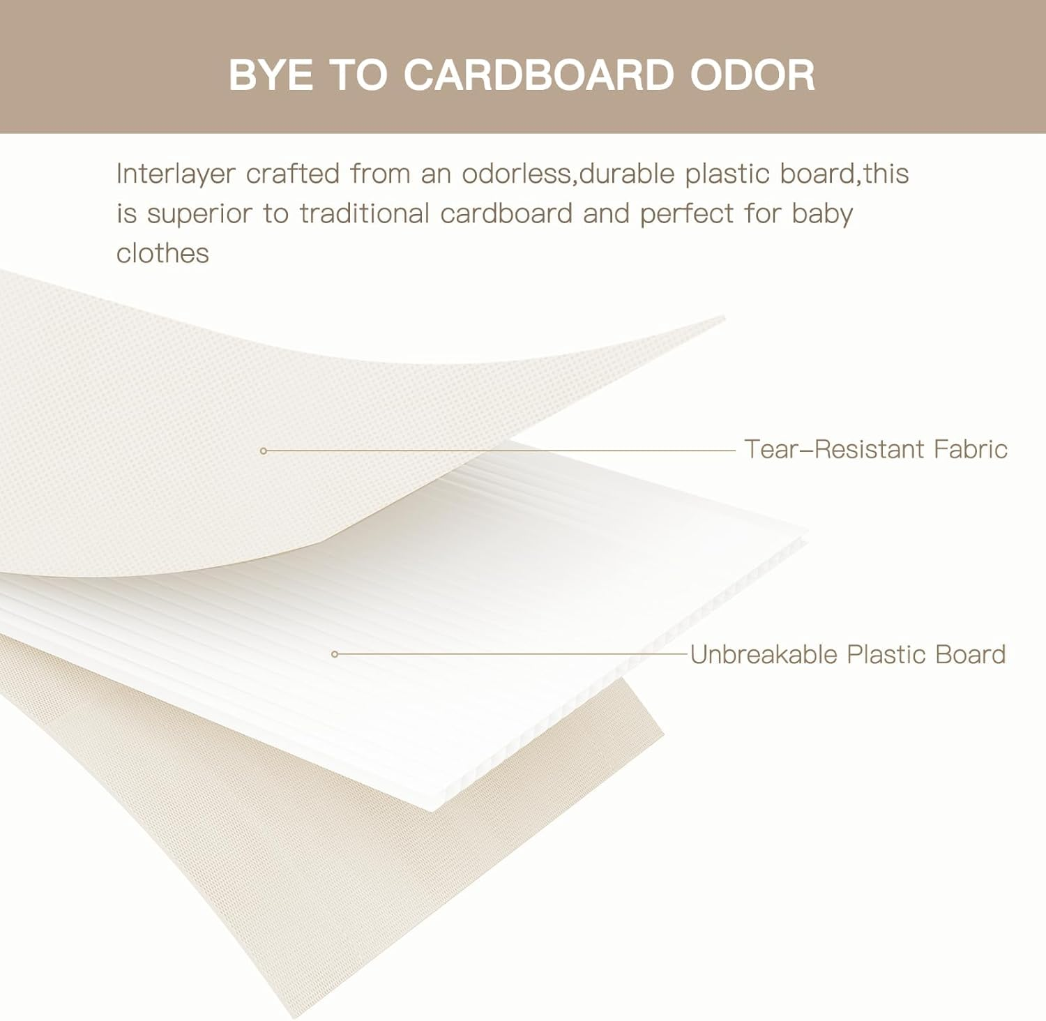 Drawer Organizer Clothes, 10 Pack Dresser Organizer for Baby Clothes, Underwear, Sock- Foldable Closet Organization and Storage Dividers Bins for Nursery, Bedroom