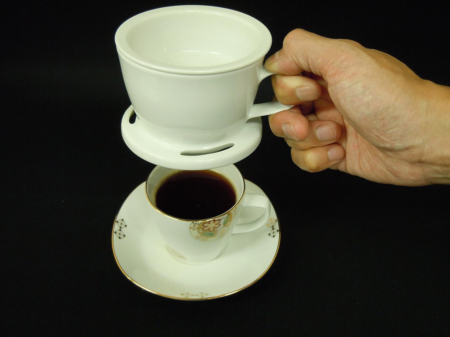 Toyo Ceramics Arita Ware Removable Eco Dripper Red image number 2