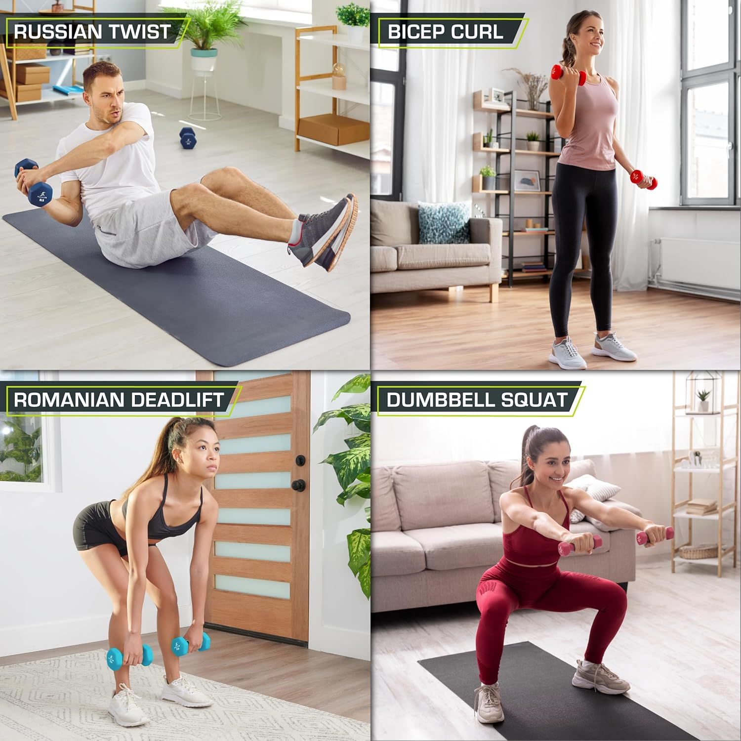 Prosourcefit Neoprene Dumbbell Coated for Non-Slip Grip, 3 Lb image number 4