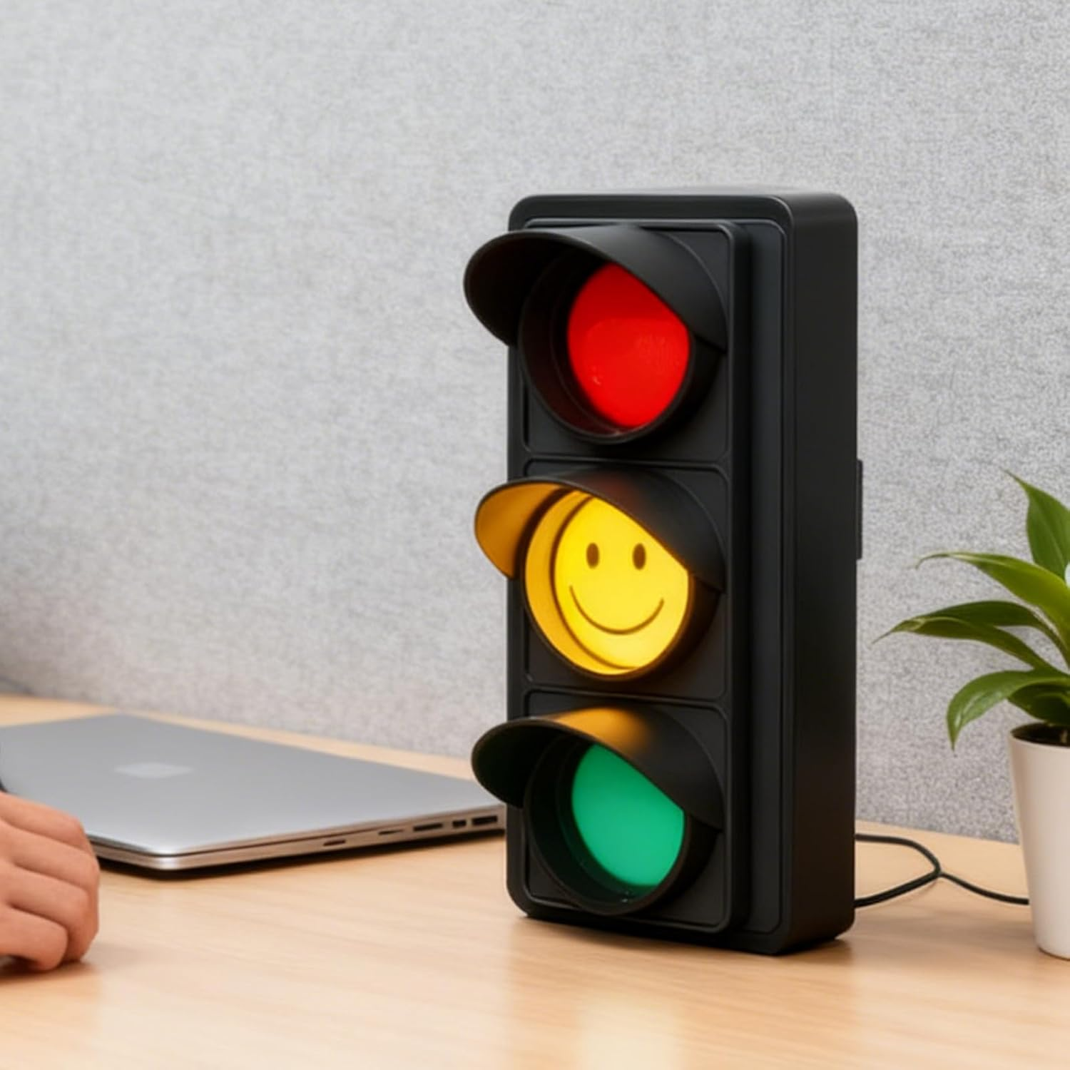 Social Signal Light - Busy Light Indicator for Office - USB LED Mood Desk Lamp for Room, Improve Work Efficiency, for Workers Room Study Video Conferences Focused Work Customer Calls image number 2