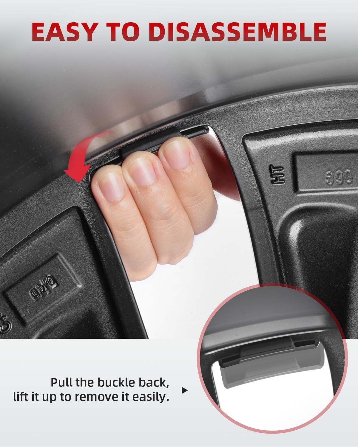 EVOOOR Model Y All-In-One Wheel Rim Protector for Tesla Model Y Juniper 20" Helix Wheel- Strips for Curb Rash Prevention Wheel Rim Protector Easy to Install (Sliver,4Pcs) image number 3