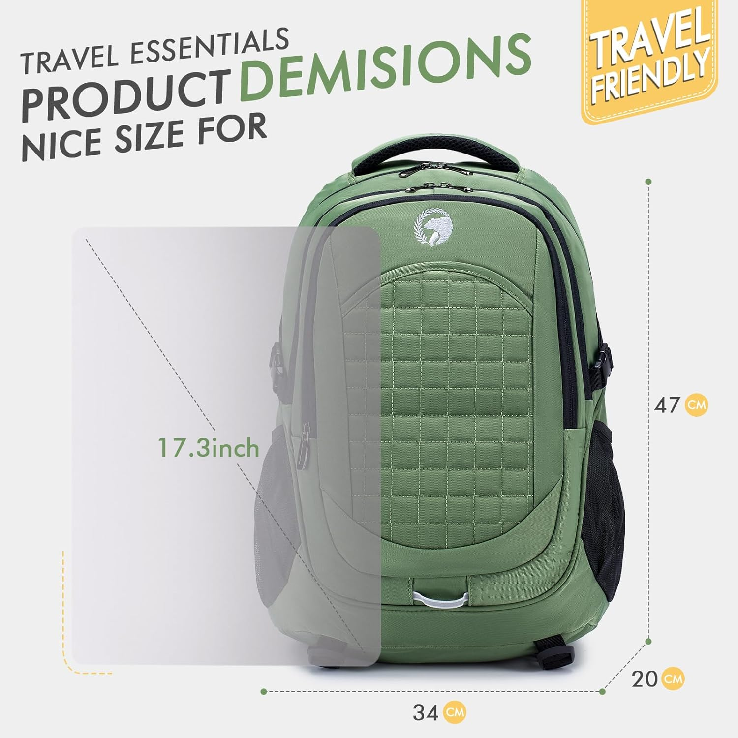 Bagzy Hiking Backpack 40L with Back Ventilation and Hip Belt, Trekking Backpack Travel Backpack Outdoor Camping Men Women image number 6