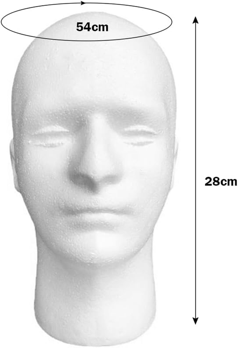Foam Mannequin Head Stand for Wig and Hat Display image number 2