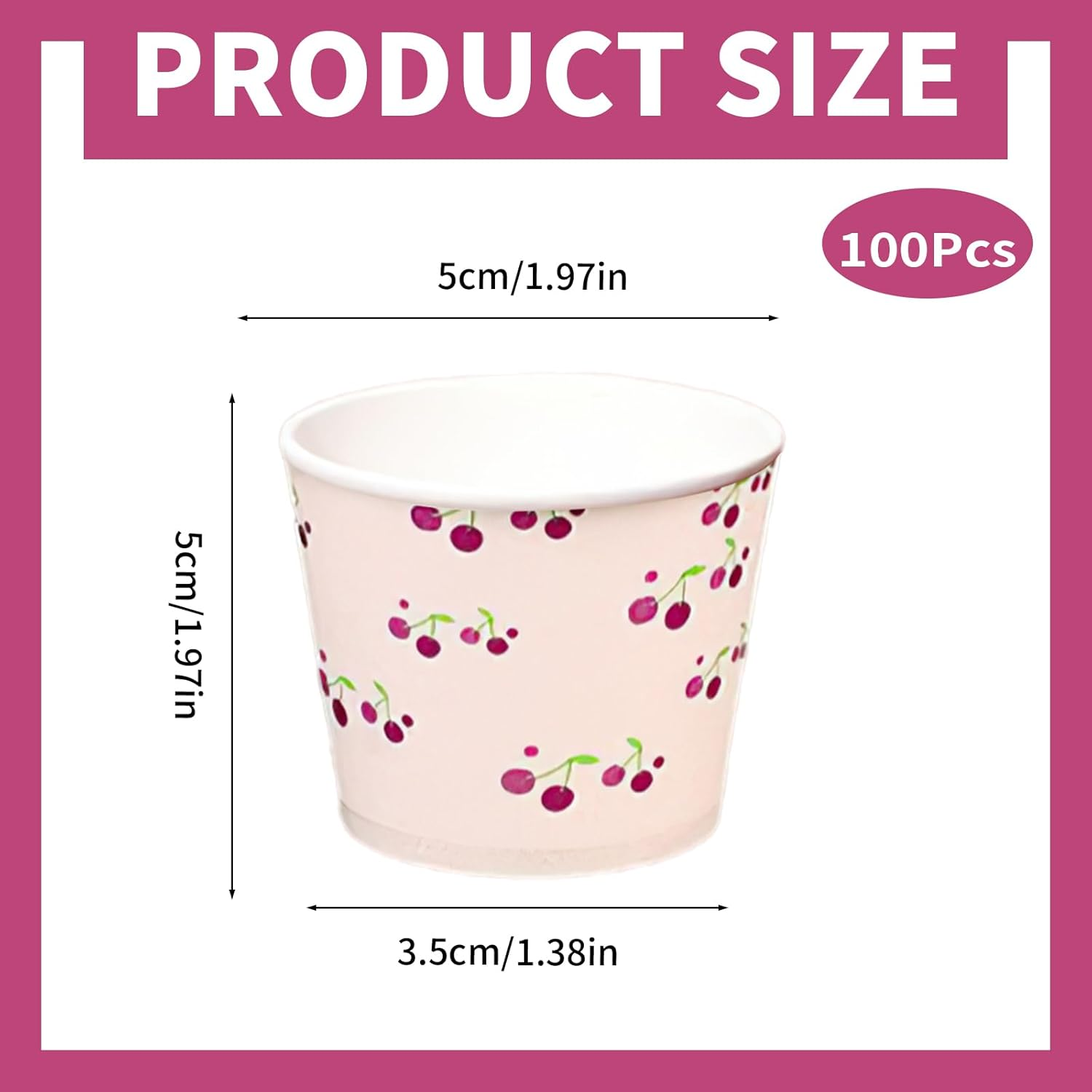 Homiliky 100Pcs 50Ml Multi-Use Handy Paper Cups, Stackable Mini Cups for Wedding, Birthday Parties, Beer Tasting, Snacks & Samples image number 1