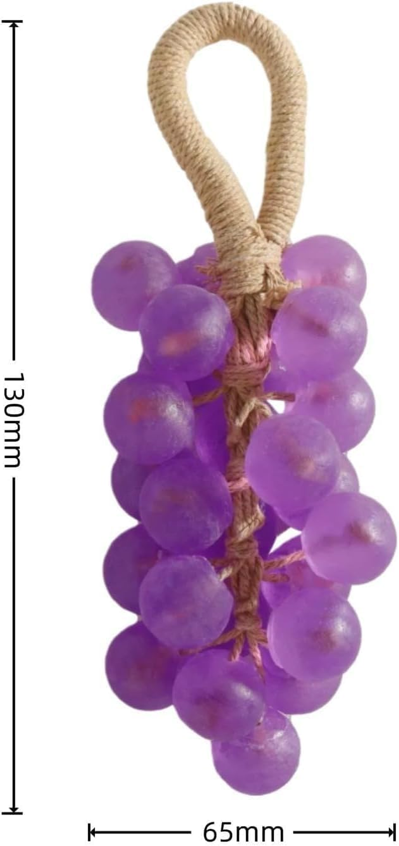 Handmade Crystal Grape Soap on a Rope, Moisturizing Essential Oil Soap for Hand, Face & Body, Decorative for Women & Men, Long Lasting Fragrance Gift (3) image number 6