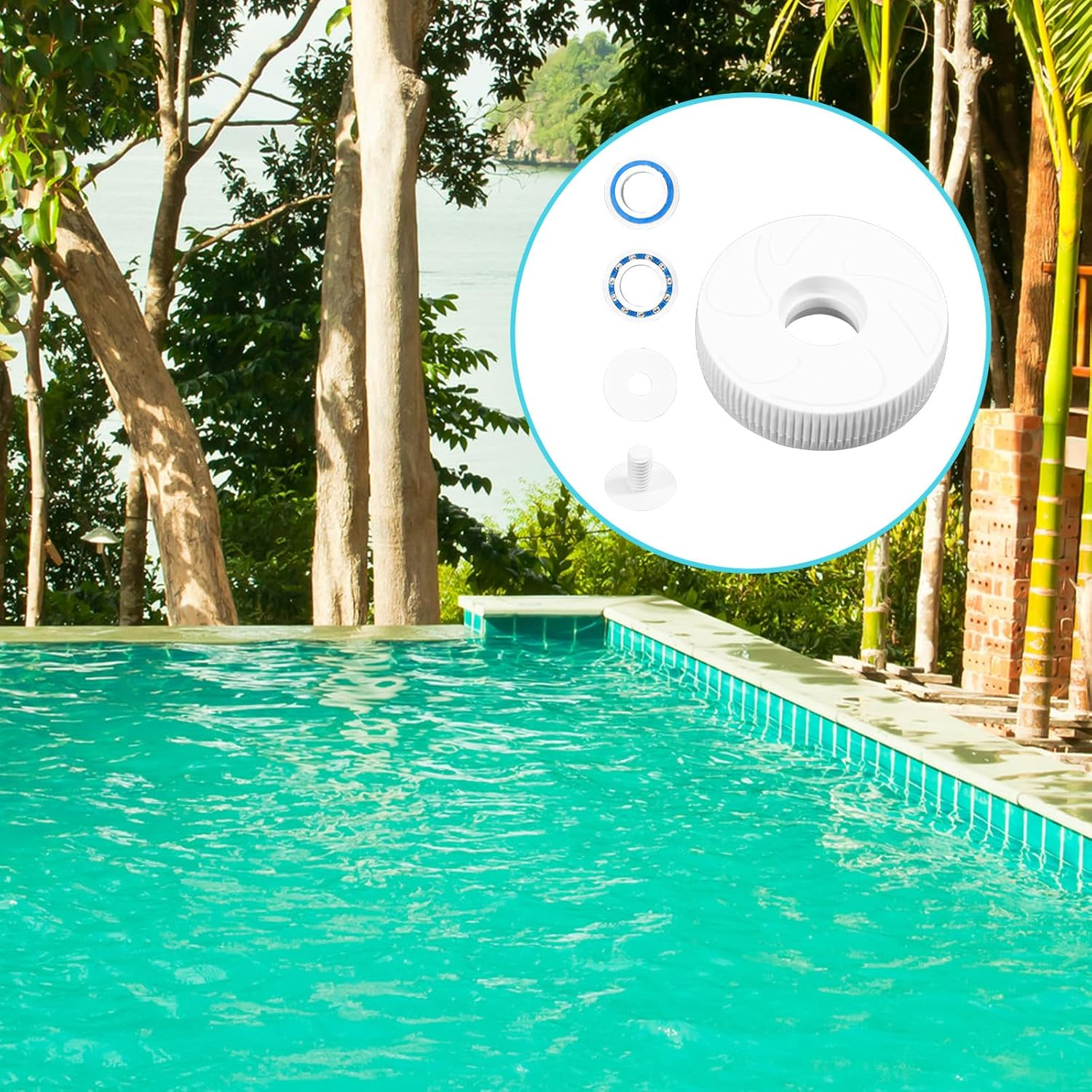 Pool Cleaner Replacement Parts Compatible with Polaris 280/180 Pool Cleaner Roller, Include Small Idler Wheel C16 Bearing C60 Wheel Screw C55 Washer C64 image number 5