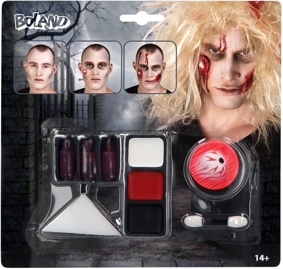 Boland 45085 Zombie Make-Up Set, Multi-Piece Makeup Set for Carnival or Halloween, Make-Up for Fancy Dress Costumes image number 5