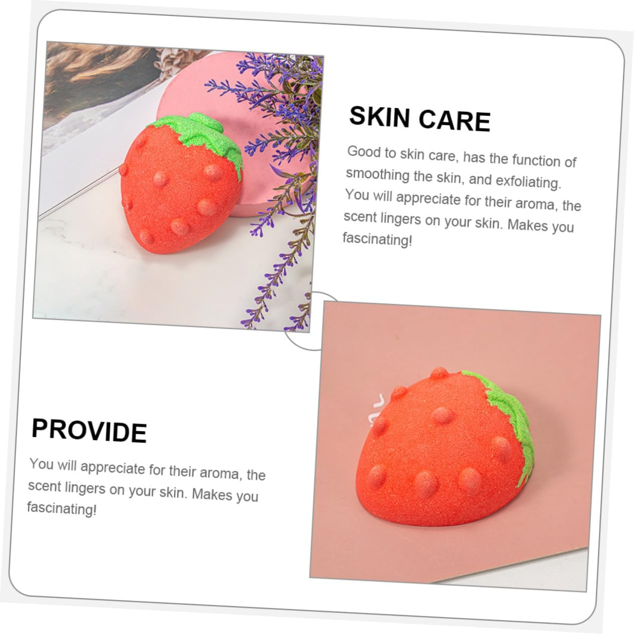 KOMBIUDA 4Pcs Bathing Bath Salt Bomb Bath Ball Portable Boys and Girls Showering image number 4