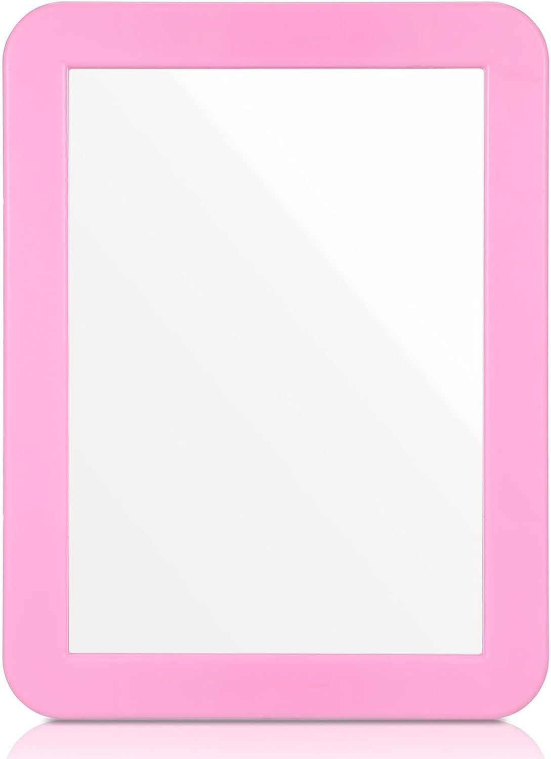 LRXIYODE Magnetic Locker Mirror for Metal Surfaces Rectangular Dressing Mirror with Stable Base for Bedroom Bathroom Countertop Portable image number 1