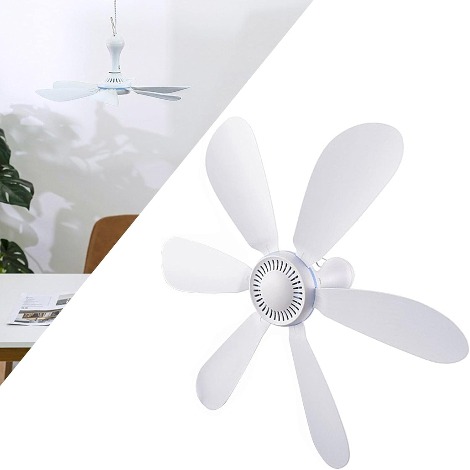 Portable Mini USB Ceiling Fan USB Power Hanging Fan And image number 6