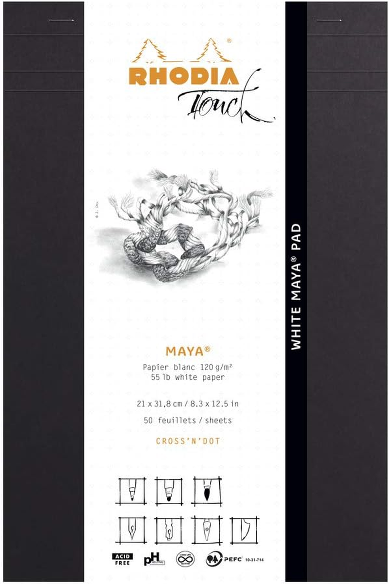 Rhodia Touch Collection A5 Cross Dot Maya Pad, Grey image number 4