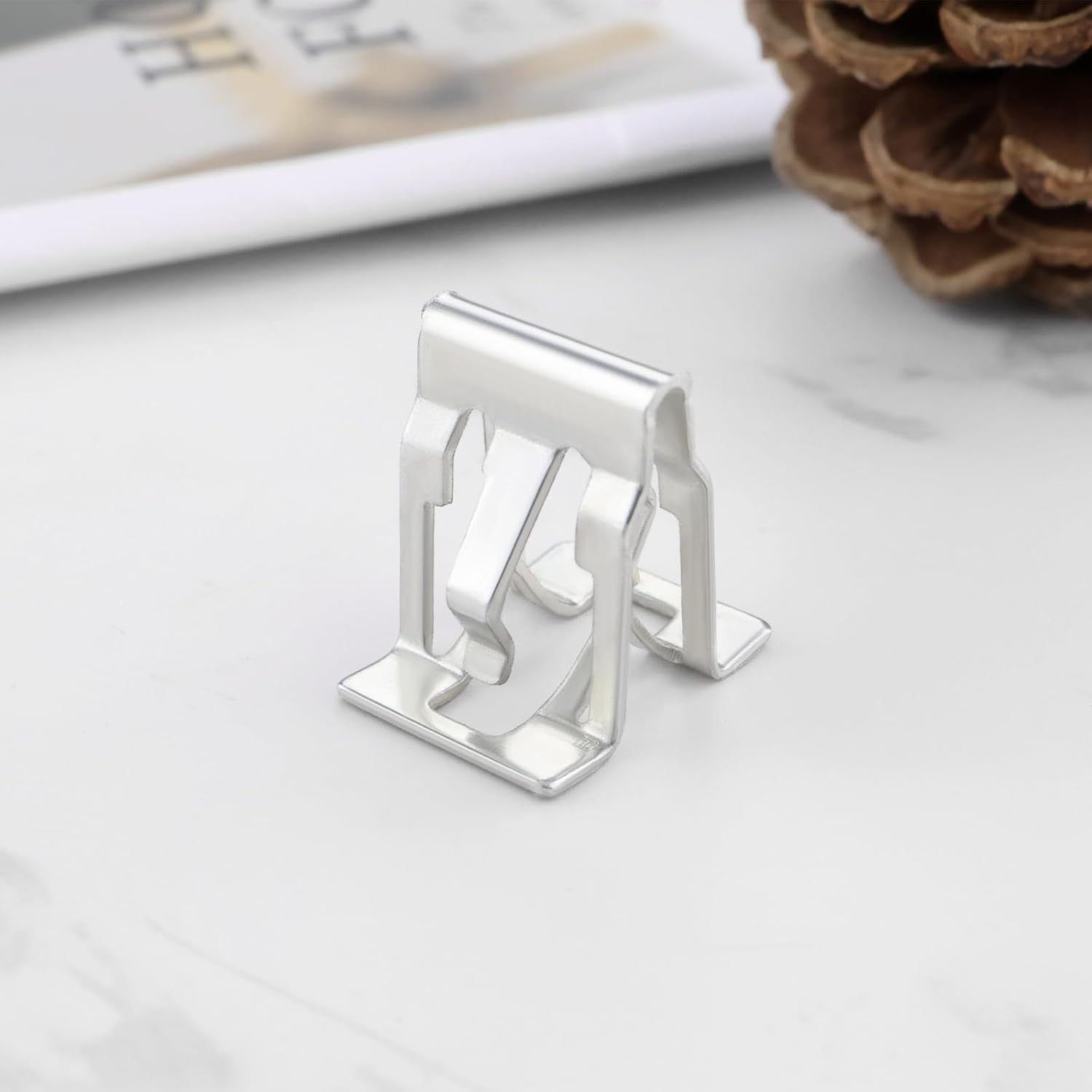 Emagtech 30Pcs Metal Retainer Clip for Car Console Instrument Panel Dash 15 X 16.6Mm Car Dashboard Retainer Instrument Panel Metal Clip image number 4