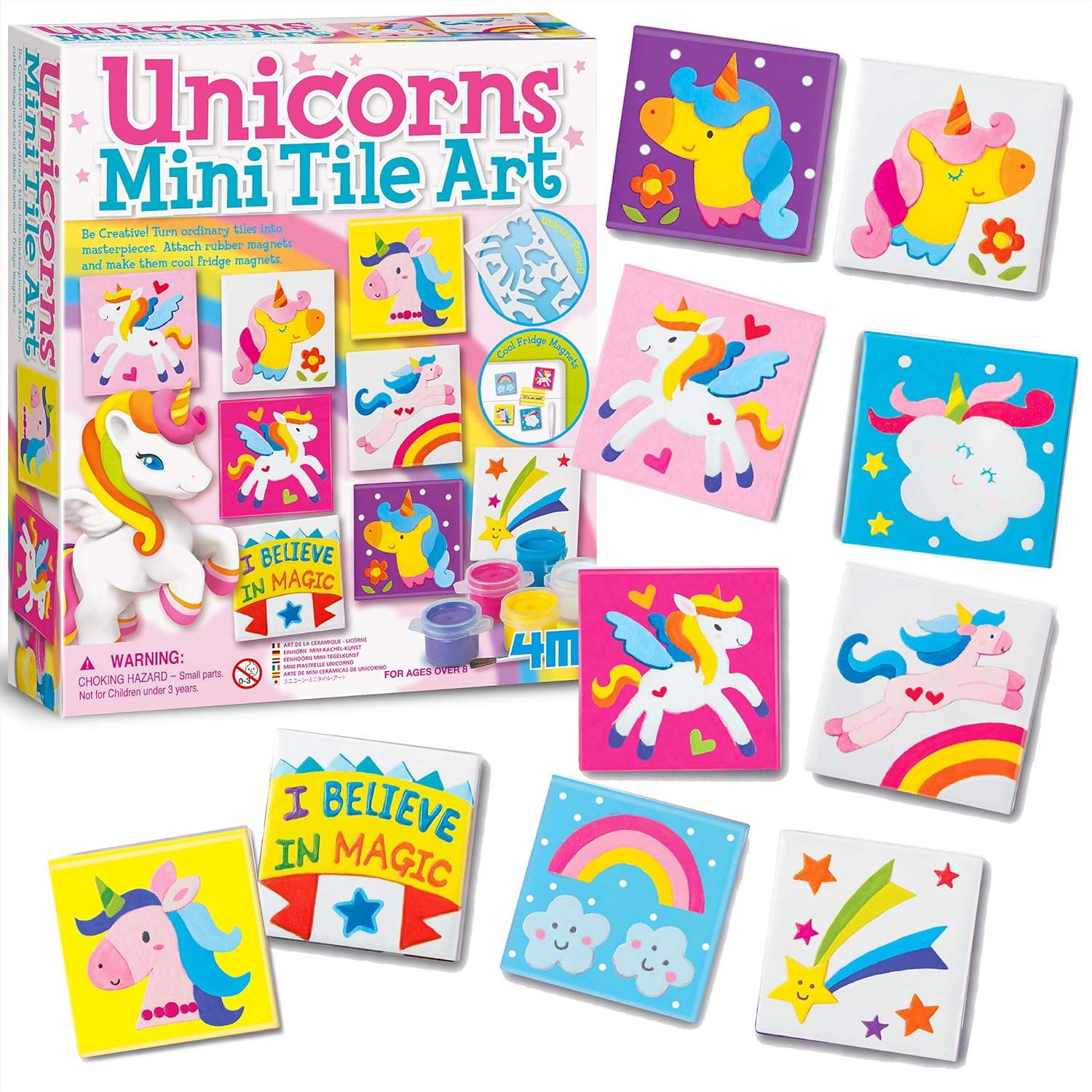 4M C4740 Unicorns Mini Tile Art image number 1